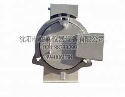 Three valve clamp type quick opening blind plate